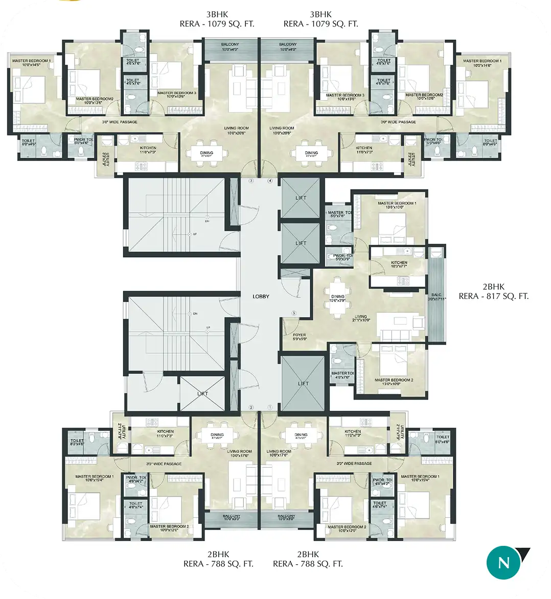 Kaustubh Breeze 91 Master Plan