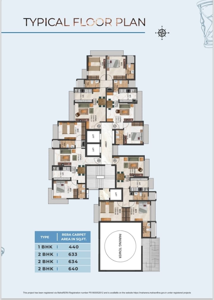 Aarsh Parshva Avenue Floor Plan