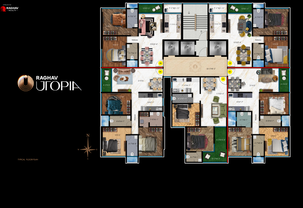 Raghav Utopia Floor Plan